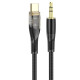 Аудіокабель AUX Hoco UPA25 Type-C – 3.5 мм (1 м) (Black)