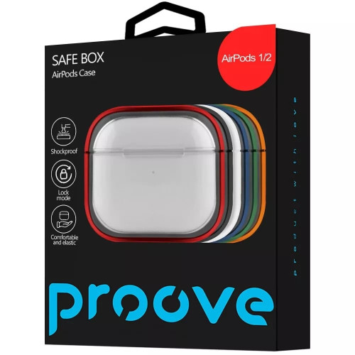 Чехол Proove Safe Box Case для AirPods 1/2 (Red)