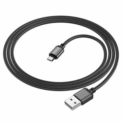 Кабель Borofone BX87 Sharp USB-A – Micro-USB (1 м · 12W · 2.4A) (Black)
