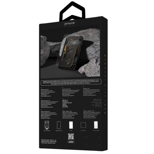 Захисне скло Proove Achilles Installation Box для Apple iPhone 15 (Black)