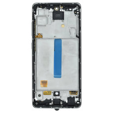 Дисплей для Samsung A525 Galaxy A52 (2021) з тачскріном в рамці (Silver) (OLED) (Small size)