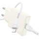 Сетевое зарядное устройство Hoco N44 USB-C (30W · 3A) с кабелем Type-C – Lightning (White)