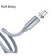 Кабель Koni Strong KS10m Magnetic USB-A – Micro-USB (1 м · 10W · 2A) (Gray)