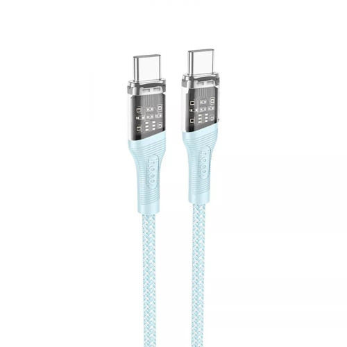 Кабель Hoco U111 Type-C – Type-C (1.2 м · 60W · 3A) (Blue)