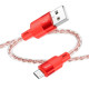 Кабель Hoco X99 USB-A – Micro-USB (1 м · 12W · 2.4A) (Red)