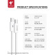 Кабель FLYCDI FLK006 Type-C – Type-C (1 м · 25W · 3A) (White)