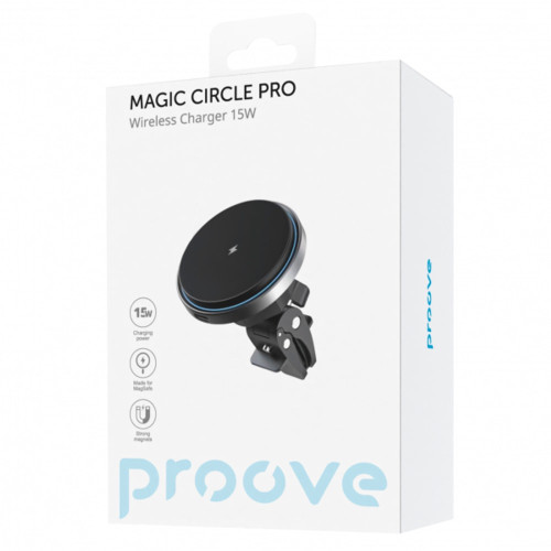 Автодержатель Proove Magic Circle Pro (15W) (Black)