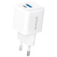 Сетевое зарядное устройство Proove Pocket Gan Plus USB-A+USB-C (25W · 3A) (White)