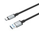 Мультимедійний кабель Hoco US10 USB-A – Type-C 3.0 5Gbit/s (0.5 м) (Black)