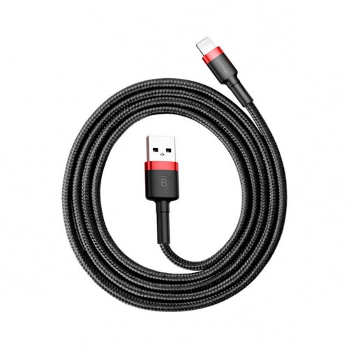 Кабель Baseus Cafule USB-A – Lightning (1 м · 20W · 2.4A) (CALKLF-B19) (Black/Red)