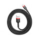 Кабель Baseus Cafule USB-A – Lightning (1 м · 20W · 2.4A) (CALKLF-B19) (Black/Red)