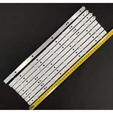 Пряма підсвітка для телевізора Bravis 40″ 39-U3000 (8 планок, 10 LED, лінза 15,5 мм, 6 В)