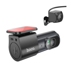 Відеореєстратор Hoco DV8 2K із задньою камерою (Black)