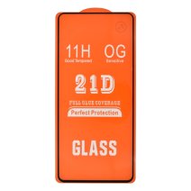 Защитное стекло в тех упаковке для Oppo Reno5 Lite (Full Glue) (0.3 мм, 2.5D) (Black)