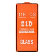 Защитное стекло в тех упаковке для Oppo Reno5 Lite (Full Glue) (0.3 мм, 2.5D) (Black)