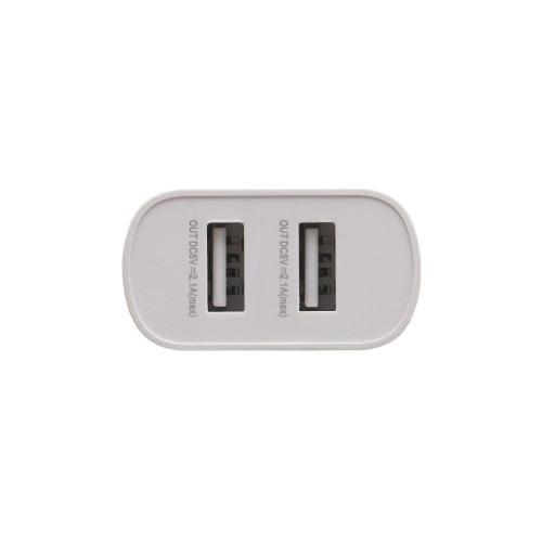 Сетевое зарядное устройство Remax RP-U35 2xUSB-A (10.5W · 2.1A) с кабелем USB-A – Micro-USB (White)