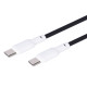 Кабель Gelius Full Silicon Type-C to Type-C 60W 1.2м (GP-UCN001CC) black white