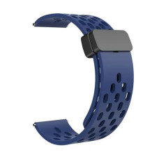 Ремешок универсальный 22 мм Silicone With Magnetic для Amazfit, Samsung, Huawei (Midnight Blue)