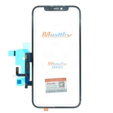 Сенсорне скло для Apple iPhone 12 з OCA без мікросхеми (Black) (Musttby)