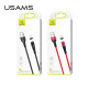 Кабель Usams US-SJ352 U32 Aluminum Alloy Magnetic USB-A – Lightning (1 м · 12W · 2.4A) (Black)