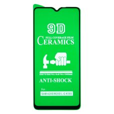 Защитная пленка Ceramic для Samsung A207 Galaxy A20s (2019) (Full Glue) (Black)