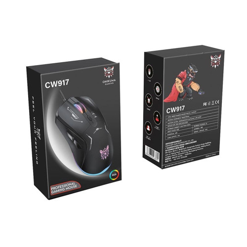 Мышка проводная игровая Onikuma CW917 (Black)