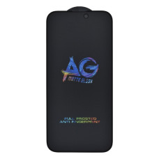 Захисне скло Matte для Apple iPhone 15 Pro Max (Full Glue) (0.3 мм, 2.5D) (Black)