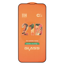 Защитное стекло в тех упаковке для Apple iPhone 14 Plus (Full Glue) (0.3 мм, 2.5D) (Black)