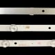 Прямая подсветка для телевизора Akai 50″ R72-50D04-024 (4 планки по 988 мм, 10 LED, линза 15,5 мм, 6 В)