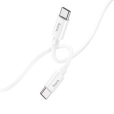 Кабель Hoco X87 Magic silicone Type-C – Type-C (1 м · 60W · 3A) (White)