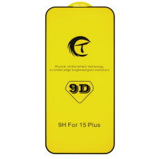 Защитное стекло CT 9D для Apple iPhone 16 Plus (Full Glue) (Black)