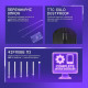 Мишка бездротова ігрова Proove Gaming RC Raider 8K (White/Purple)
