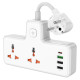 Мережевий фільтр Hoco AC12A на 2 розетки (30W · 3A · 3xUSB-A+USB-C) (White)