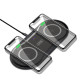 Бездротовий зарядний пристрій XO WX025 2в1 (20W) (Black)