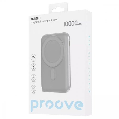 Повербанк Proove Knight Magnetic 20W (10000 mah) (Grey)