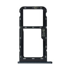 Держатель SIM-карты и карты памяти для ZTE Blade A7S (2020) (версия на 2×SIM) (Black)