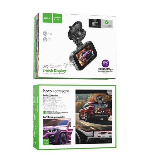 Відеореєстратор Hoco DV5 Full HD (Black)