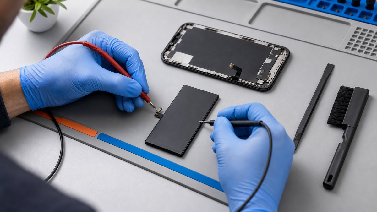 Перевірка акумулятора iPhone перед встановленням у сервісі